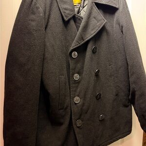 Women’s Black Wool Peacoat